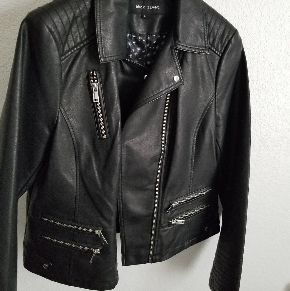 Wilson's Large Leather Moto Jacket